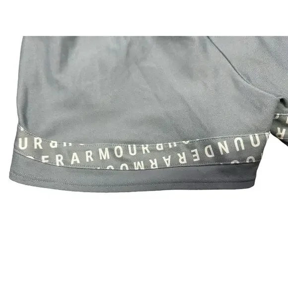 Under Armour Women’s Play Up Shorts 3.0 Loose Coupe Purple42 - Picture 7 of 9